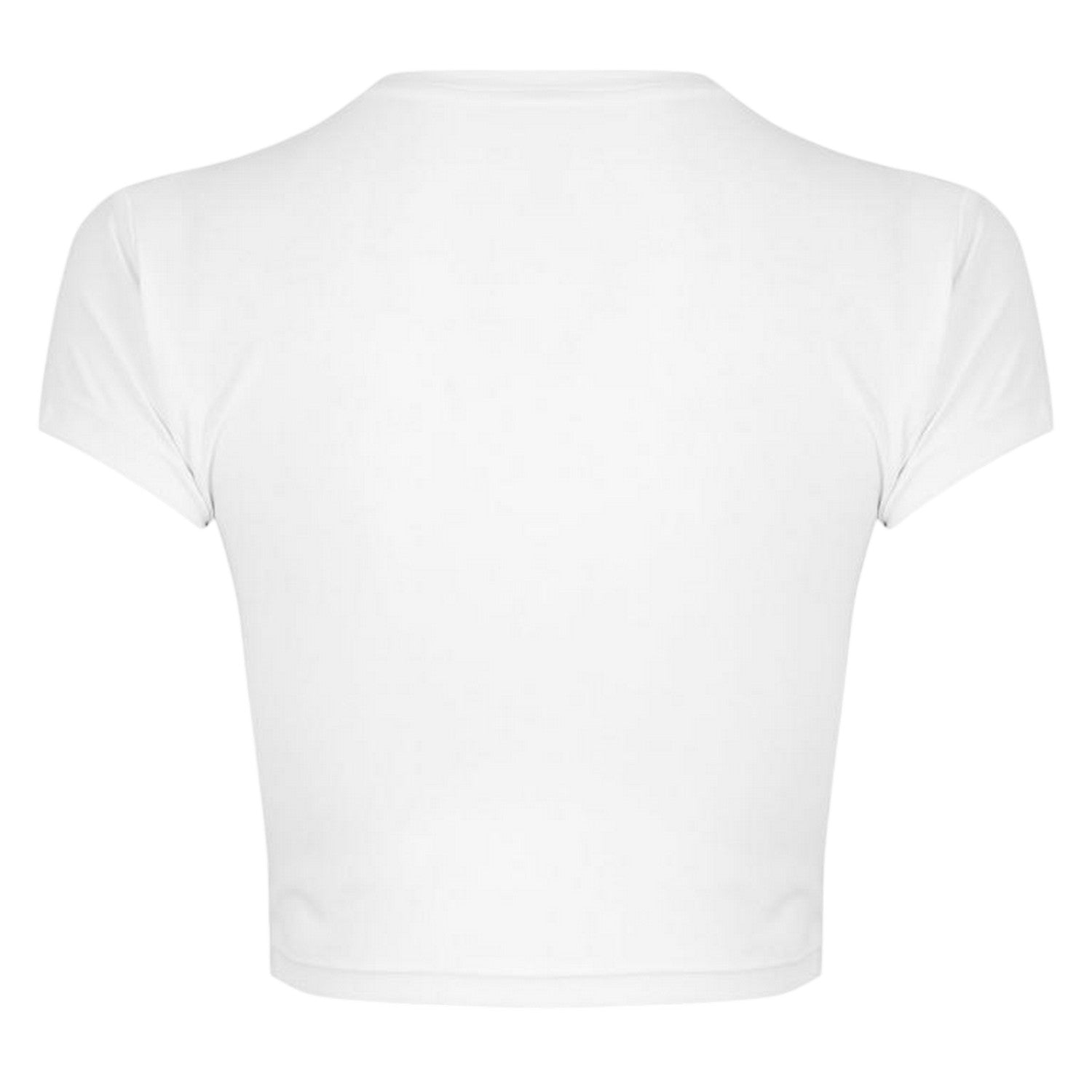 White - Back - New Balance Womens-Ladies Performance Gym Crop Top