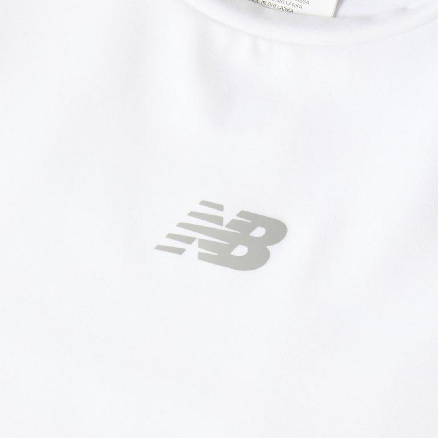 White - Side - New Balance Womens-Ladies Performance Gym Crop Top