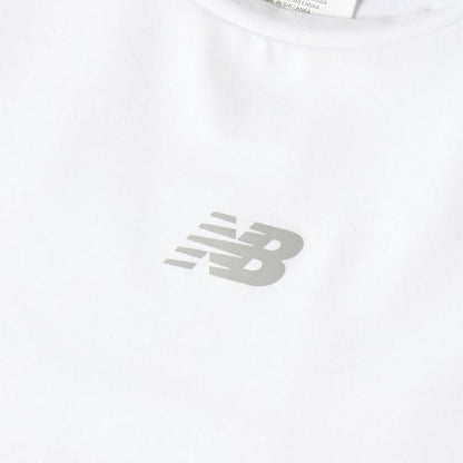 White - Side - New Balance Womens-Ladies Performance Gym Crop Top
