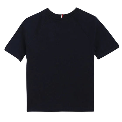 Navy Night - Back - Tommy Hilfiger Childrens-Kids Varsity Logo Regular T-Shirt