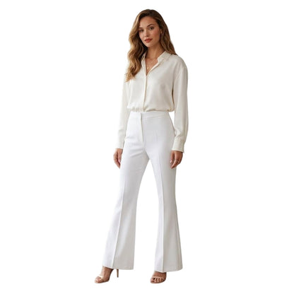 White - Back - French Connection Womens-Ladies Trousers