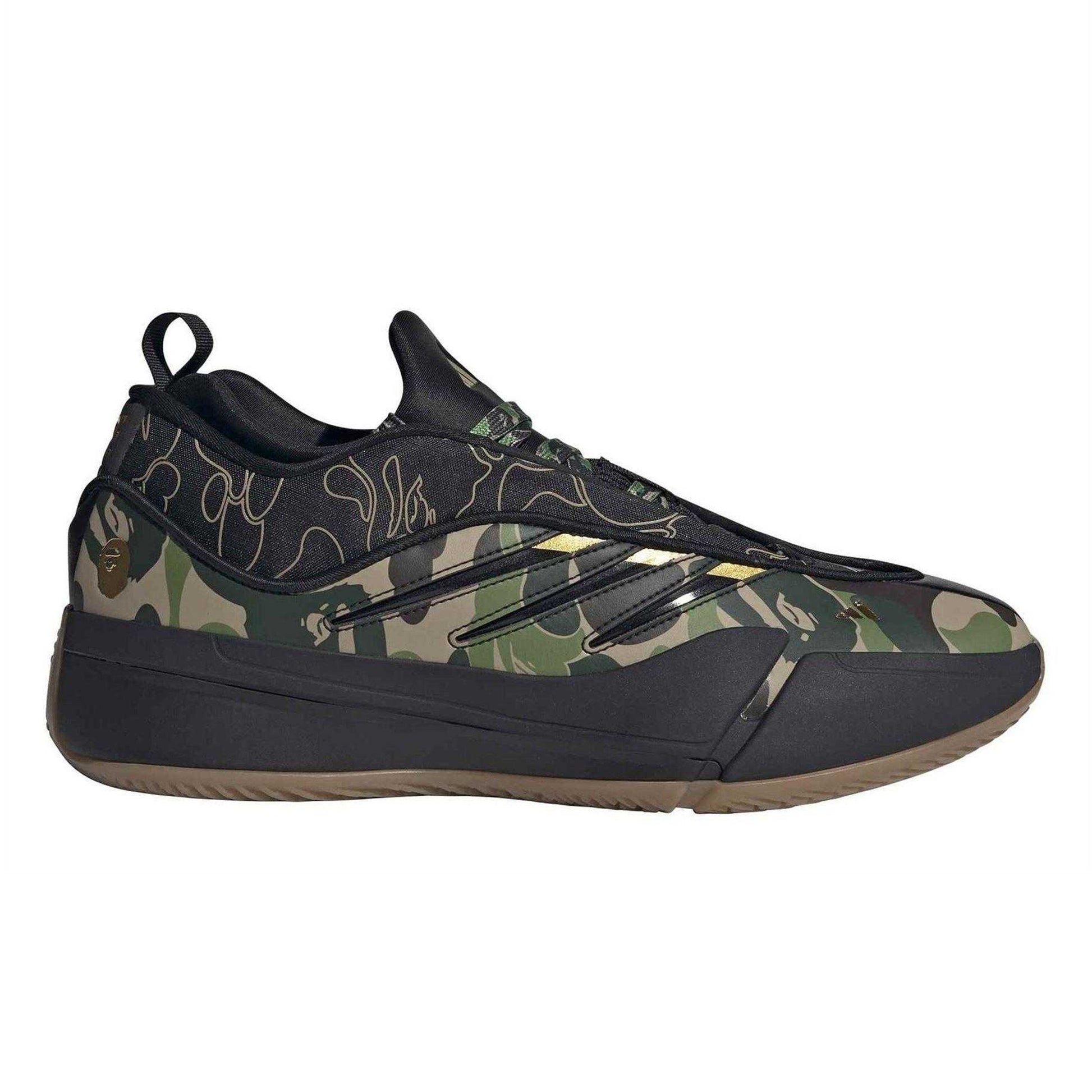 Black - Lifestyle - Adidas Mens Dame Camouflage Trainers