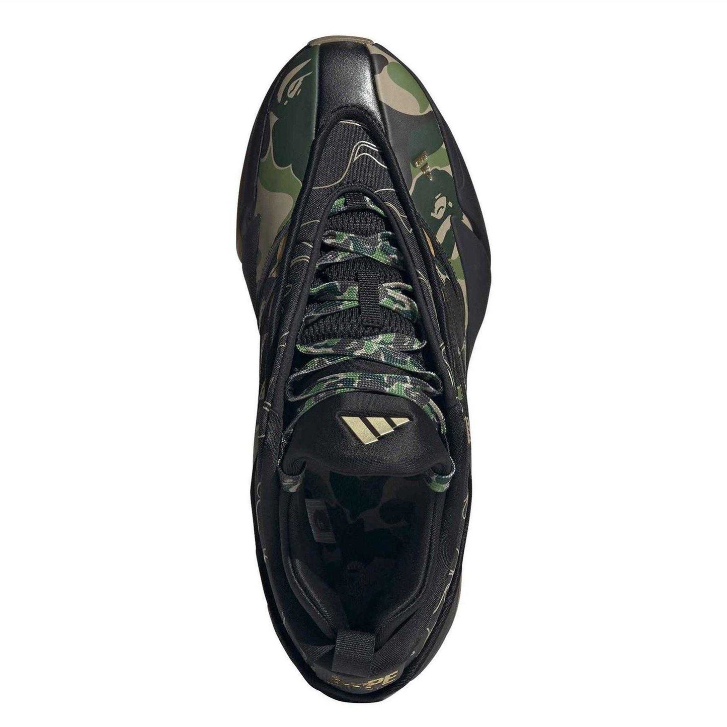 Black - Pack Shot - Adidas Mens Dame Camouflage Trainers