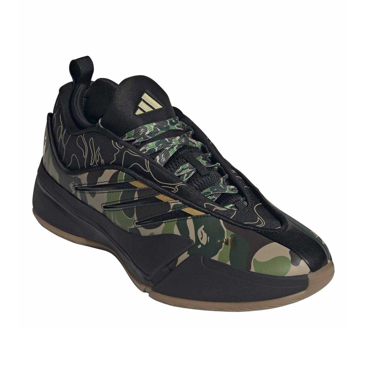 Black - Front - Adidas Mens Dame Camouflage Trainers