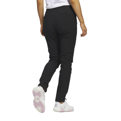 Black - Back - Adidas Womens-Ladies Pintuck Golf Trousers