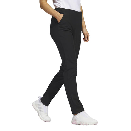 Black - Side - Adidas Womens-Ladies Pintuck Golf Trousers