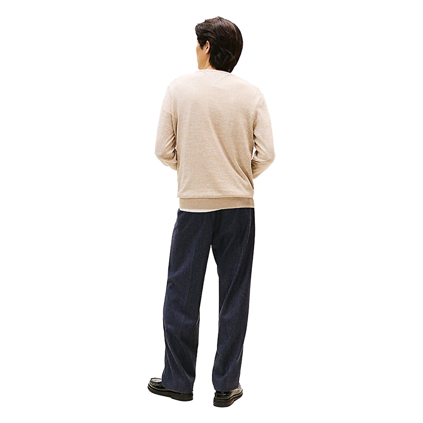 Oatmilk Beige - Back - Tommy Hilfiger Mens Sweater Top