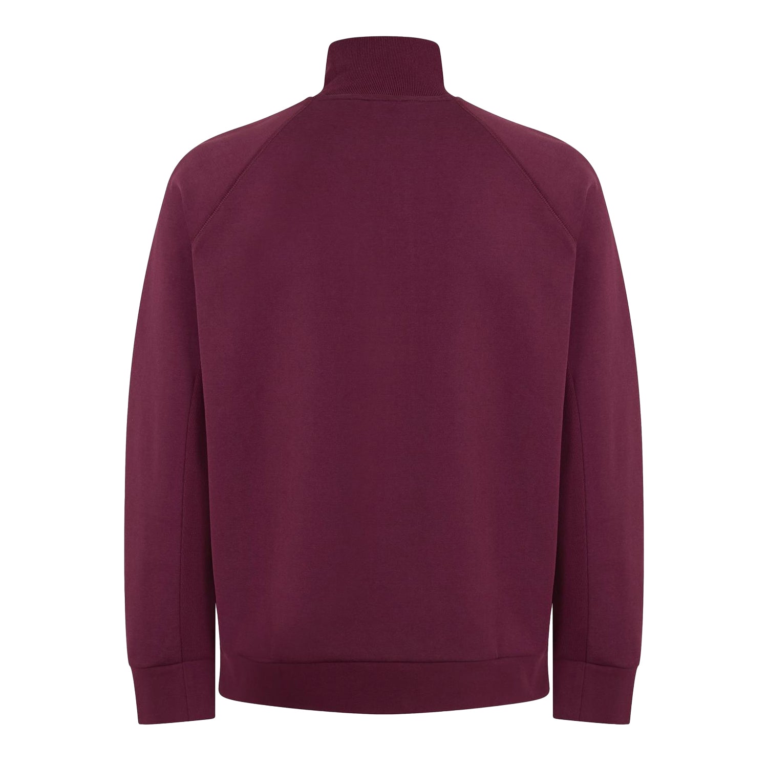 Mid Red - Back - Boss Mens Skaz Funnel Neck Raglan Sweatshirt