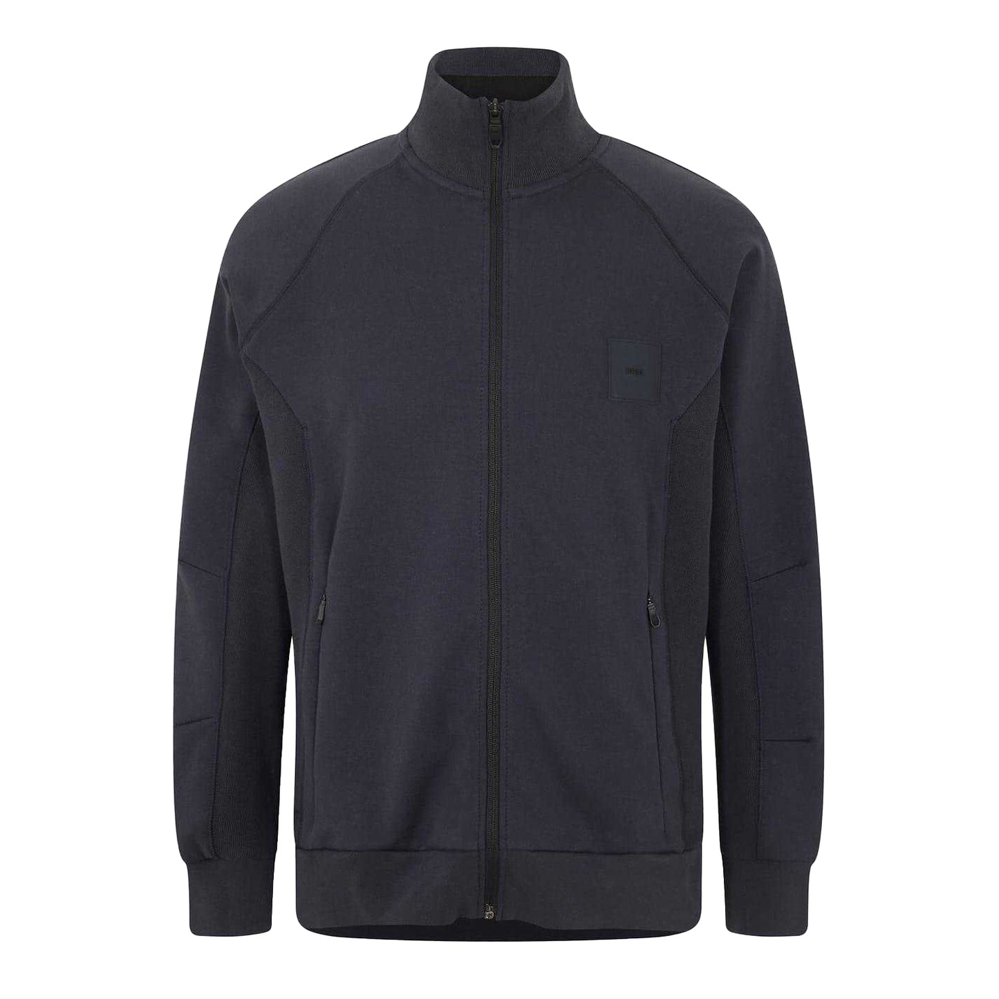 Dark Blue - Front - Boss Mens Skaz Funnel Neck Raglan Sweatshirt