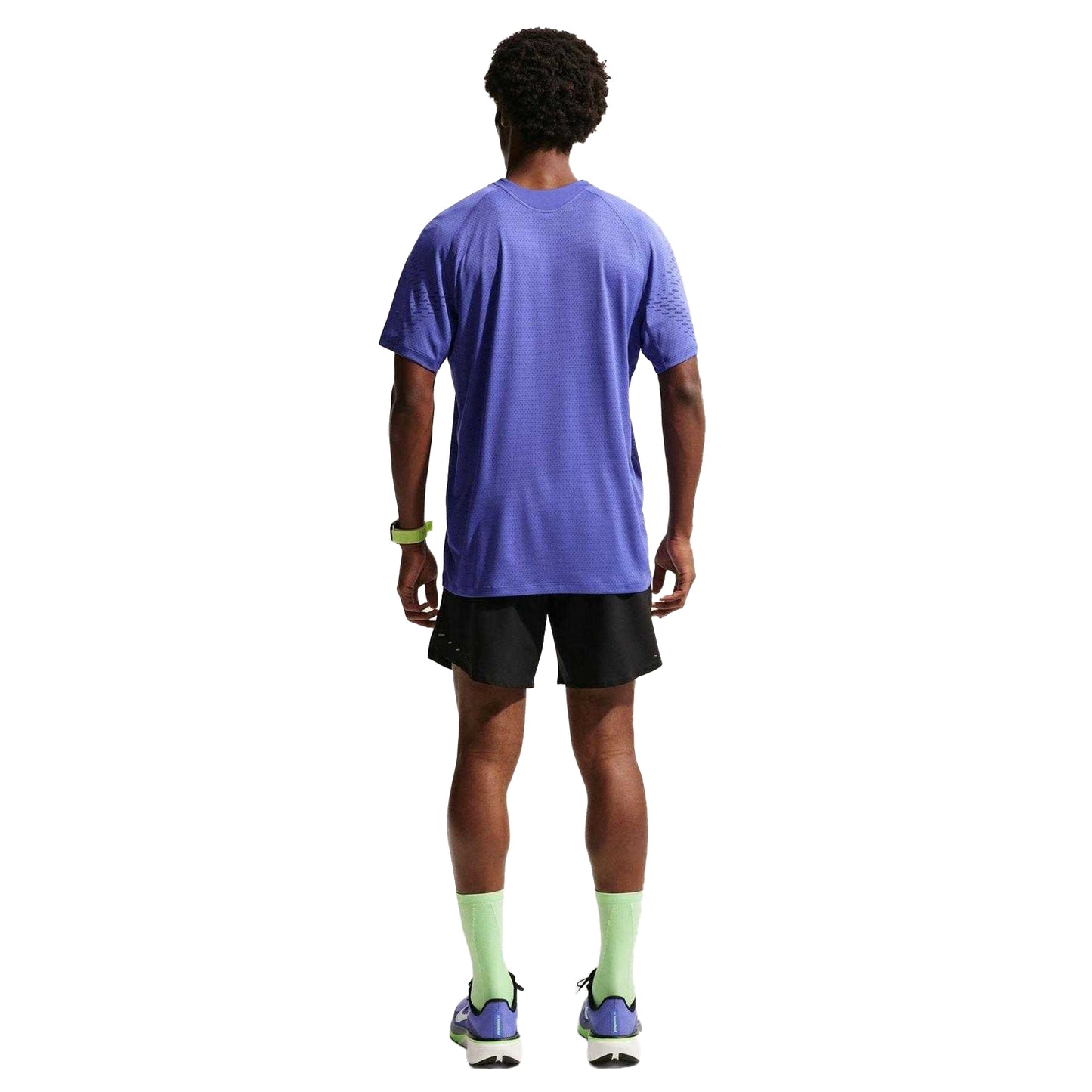Lapis Blue - Back - Nike Mens Stride Plus Dri-FIT Running Top