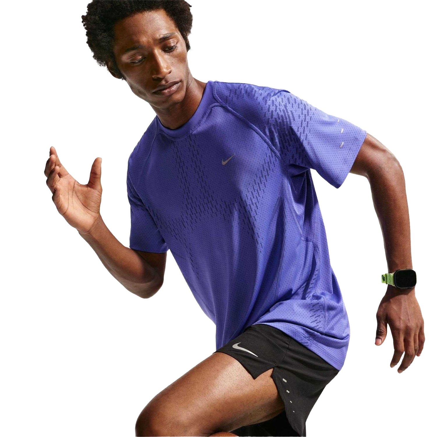 Lapis Blue - Lifestyle - Nike Mens Stride Plus Dri-FIT Running Top