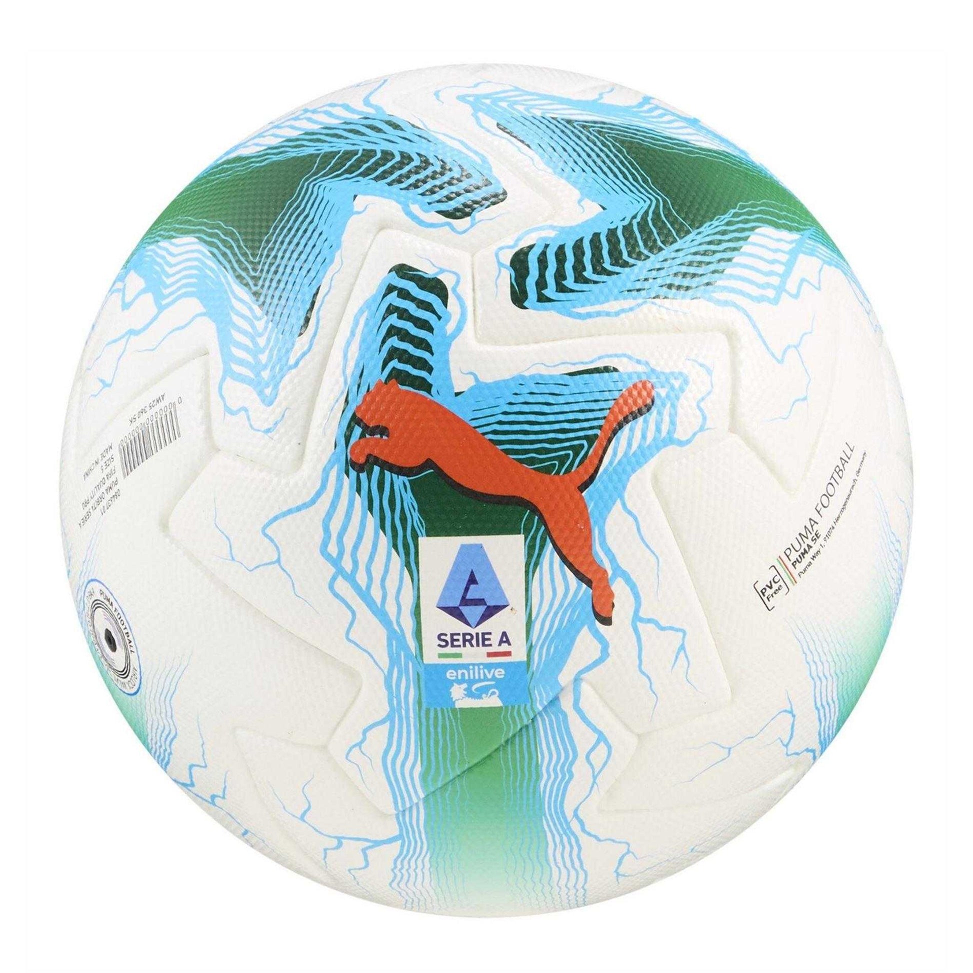 White-Green - Back - Puma Unisex Adult Orbita Serie A Football