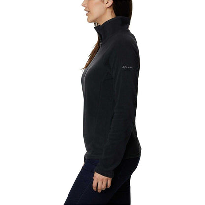 Black - Side - Columbia Womens-Ladies Glacial IV Funnel Neck Raglan Sweatshirt