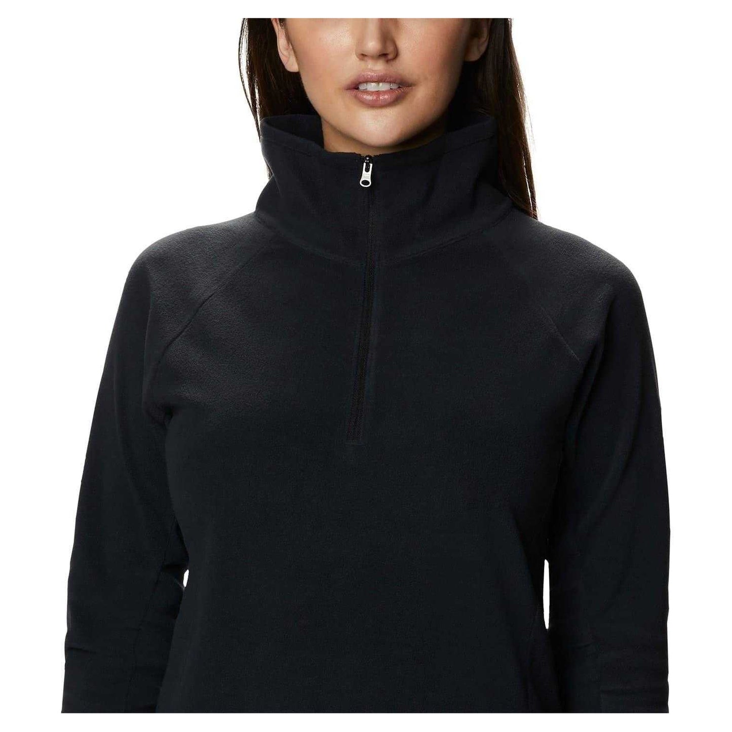 Black - Lifestyle - Columbia Womens-Ladies Glacial IV Funnel Neck Raglan Sweatshirt
