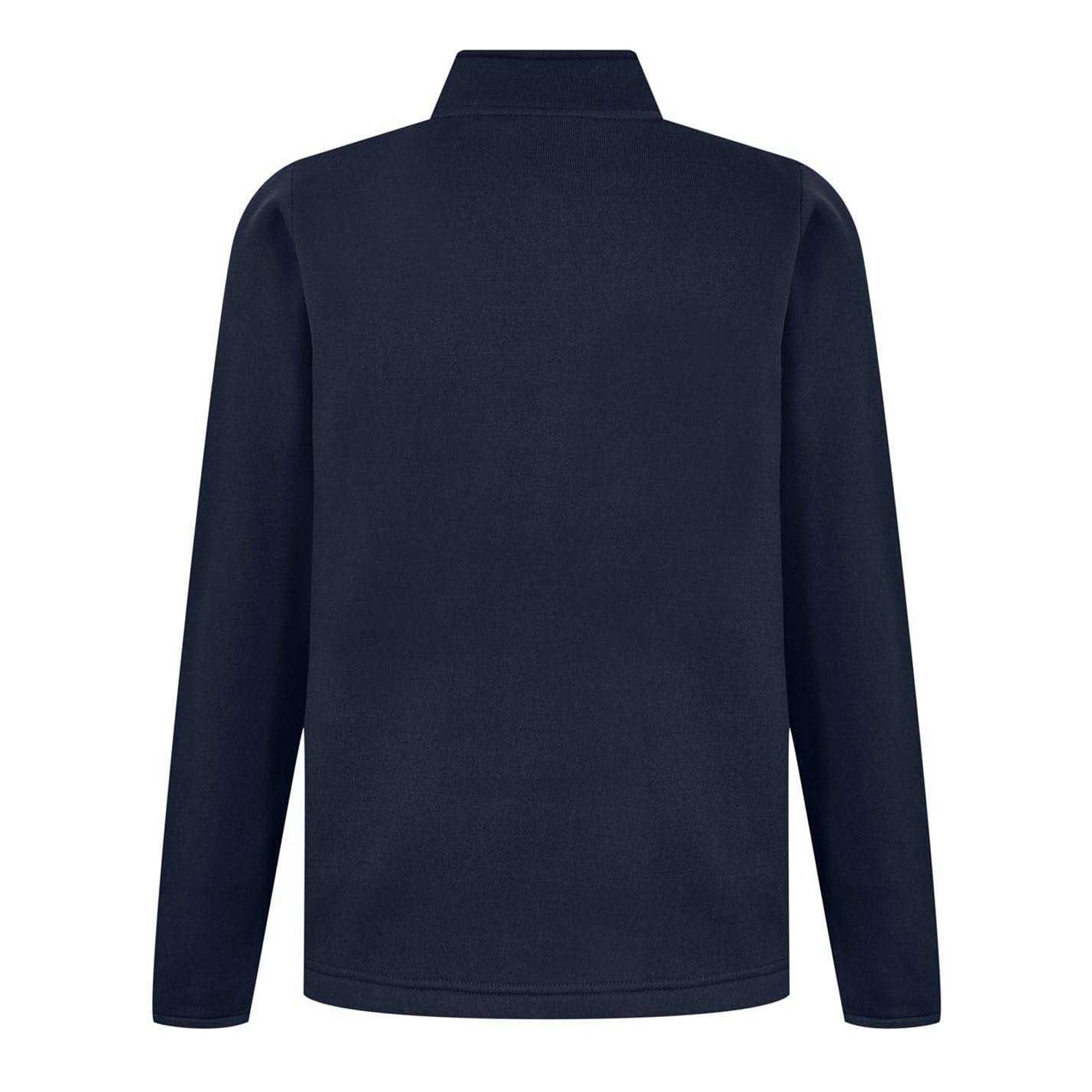 Dark Navy - Back - Umbro Mens Club Essential Quarter Zip Regular Sweatshirt