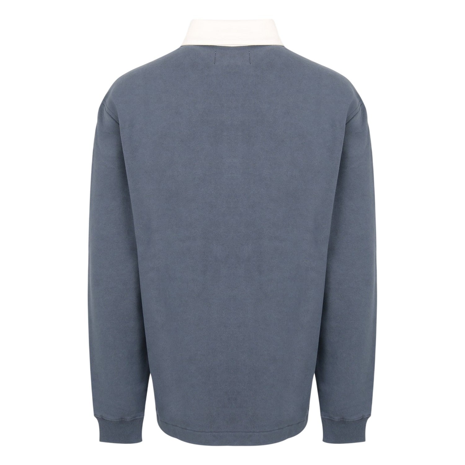 Indigo - Back - Jack Wills Mens Jersey Collared Relaxed Fit Long-Sleeved Rugby Shirt