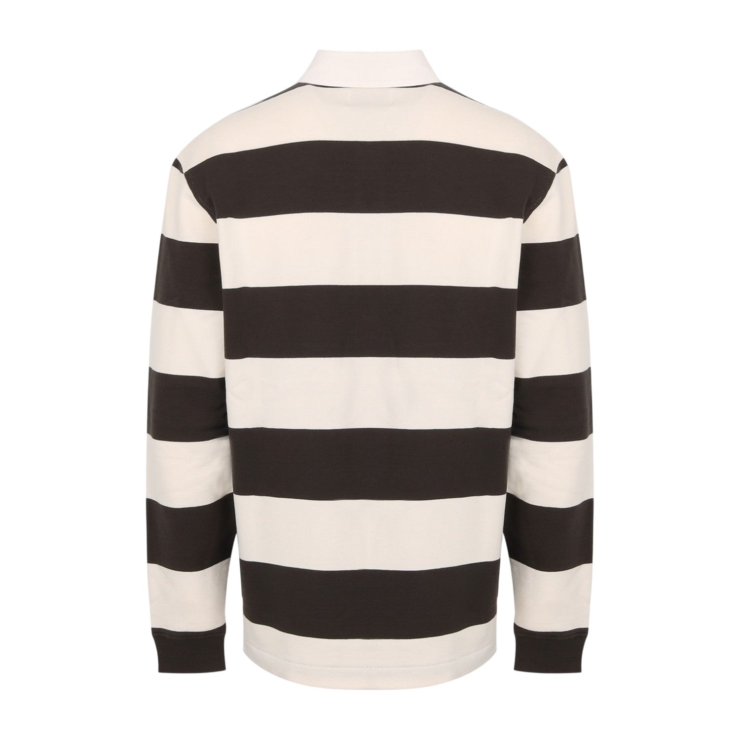 Iron-Bone - Back - Jack Wills Mens Jersey Collared Relaxed Fit Long-Sleeved Rugby Shirt