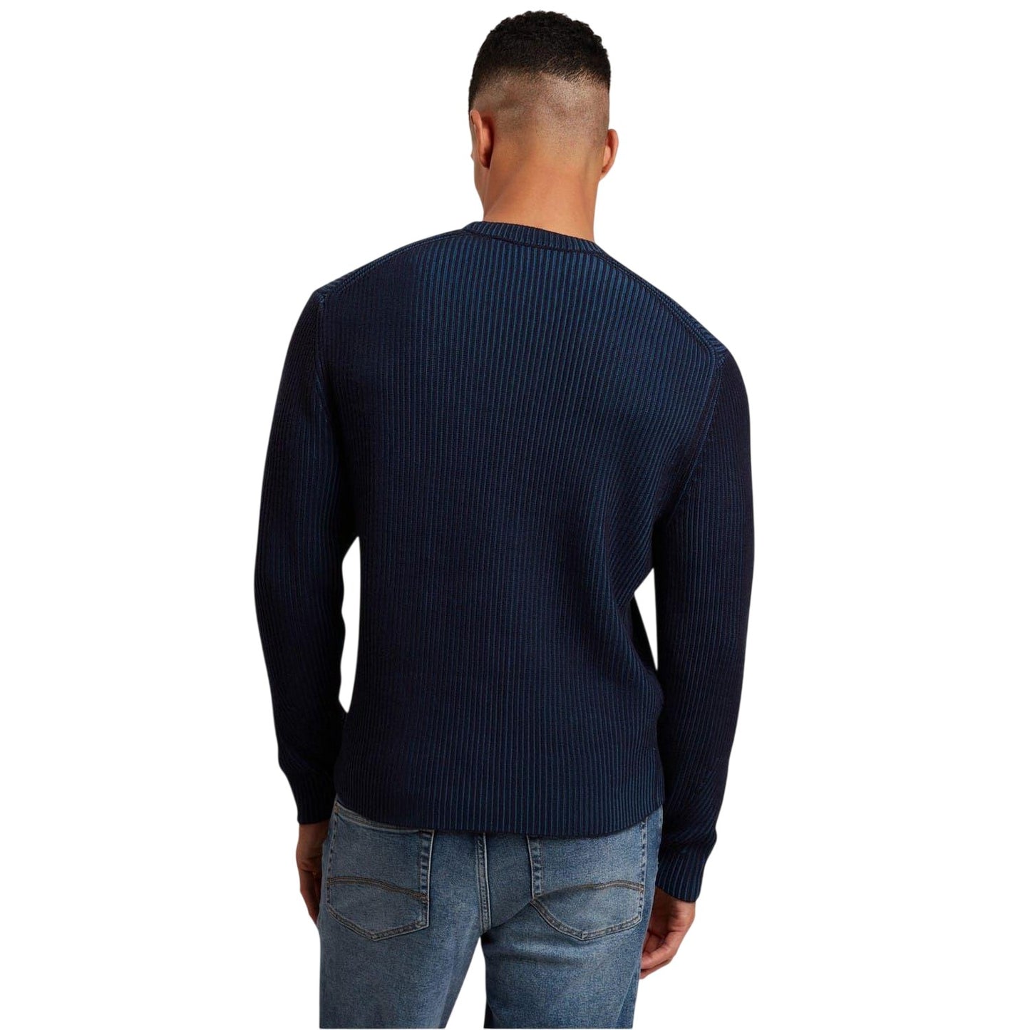 Navy - Back - Ted Baker Mens Regular Sweater Top