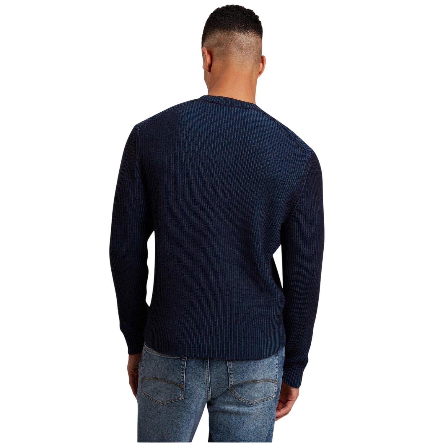 Navy - Back - Ted Baker Mens Regular Sweater Top