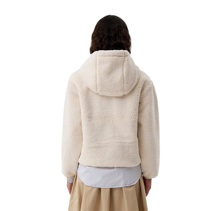 Antique White - Back - Hunter Womens-Ladies Hooded Jacket