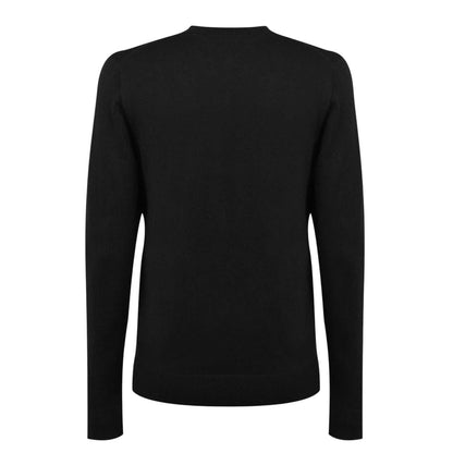 Black - Back - Tommy Hilfiger Mens Cotton Crew Neck Jumper