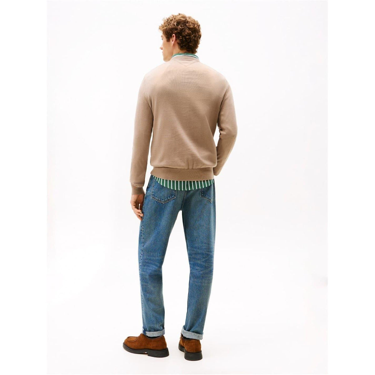 Coast - Side - Tommy Hilfiger Mens Cotton Crew Neck Jumper