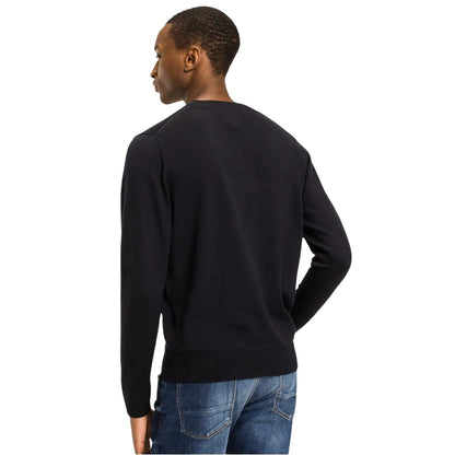 Desert Sky - Back - Tommy Hilfiger Mens Cotton Crew Neck Jumper