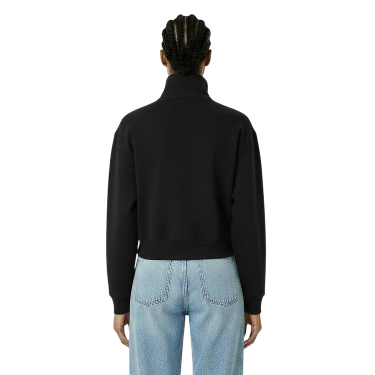 Black - Lifestyle - Jack Wills Womens-Ladies Honeylane Half Zip Sweatshirt