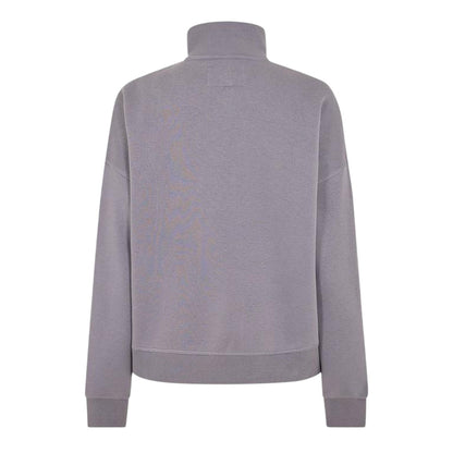 Dusky Blue - Back - Jack Wills Womens-Ladies Honeylane Half Zip Sweatshirt