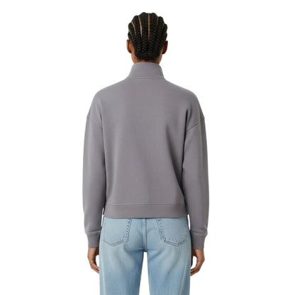 Dusky Blue - Lifestyle - Jack Wills Womens-Ladies Honeylane Half Zip Sweatshirt