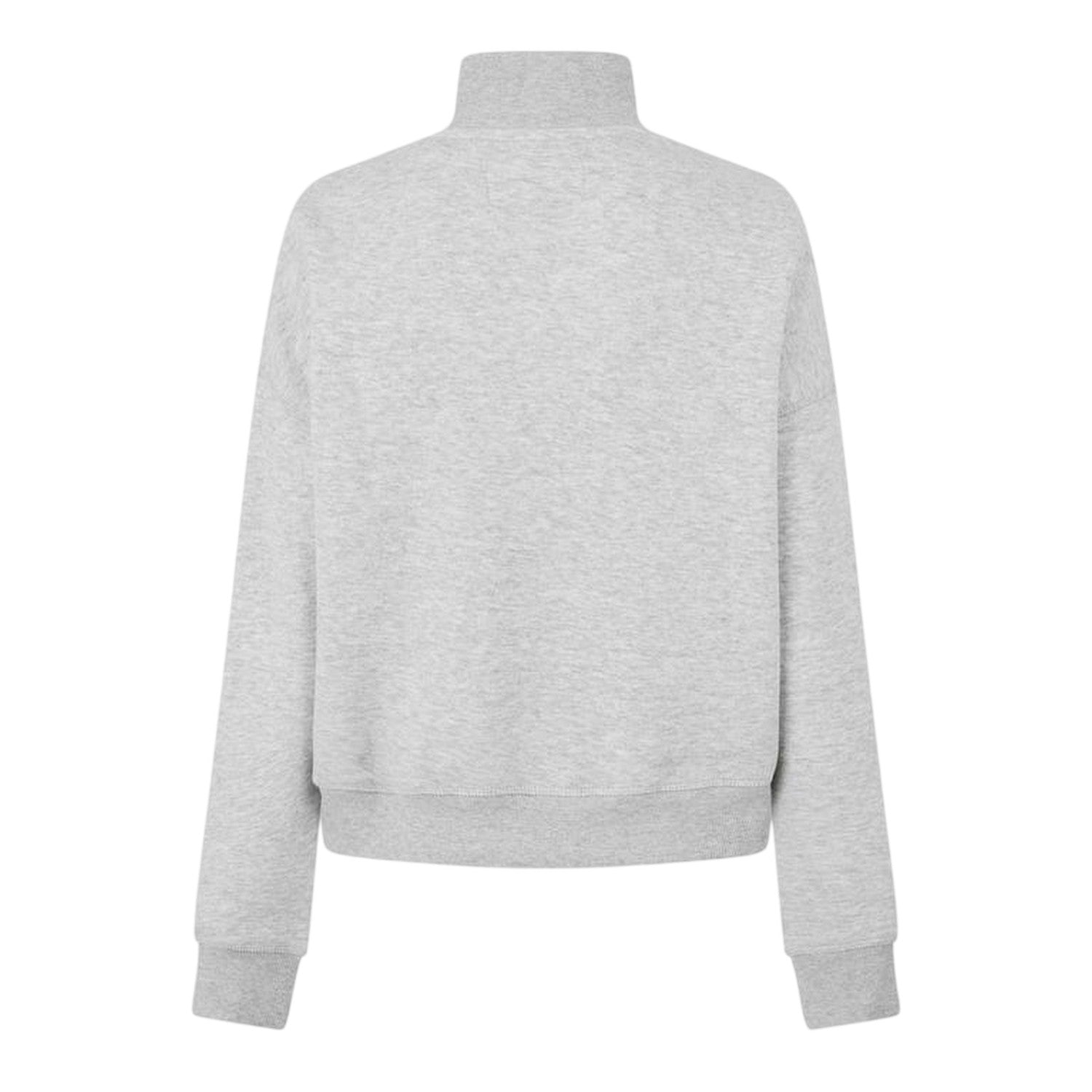Grey Marl - Back - Jack Wills Womens-Ladies Honeylane Half Zip Sweatshirt