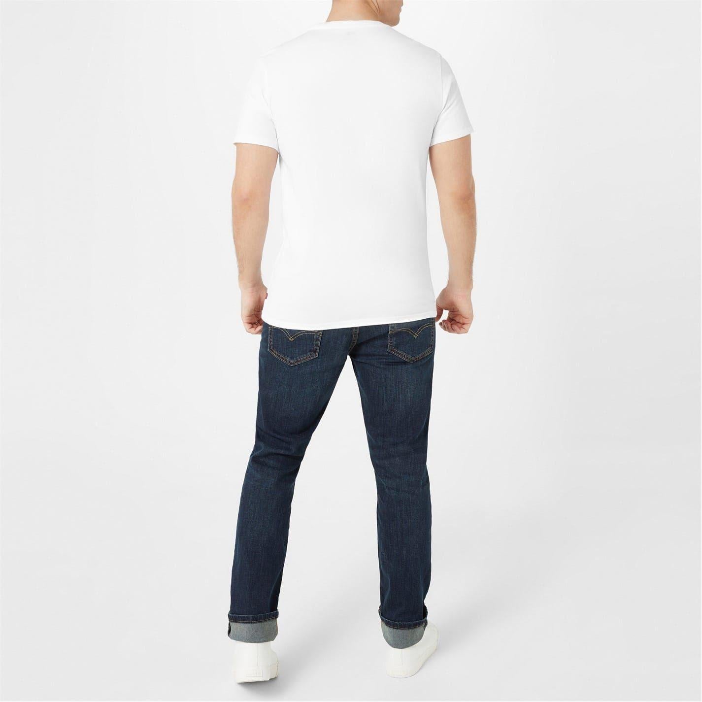 White - Side - Levis Mens Batwing Logo T-Shirt