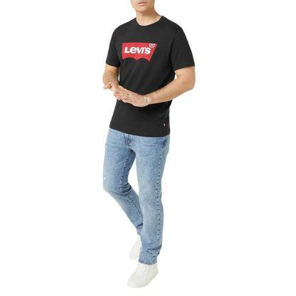 Black-Red - Lifestyle - Levis Mens Batwing Logo T-Shirt