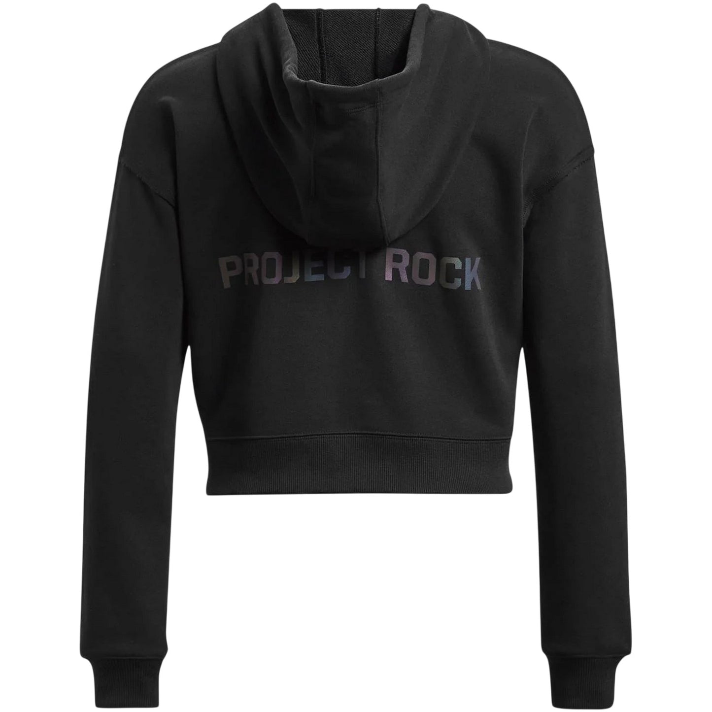 Black - Back - Under Armour Womens-Ladies Terry Full Zip Hoodie