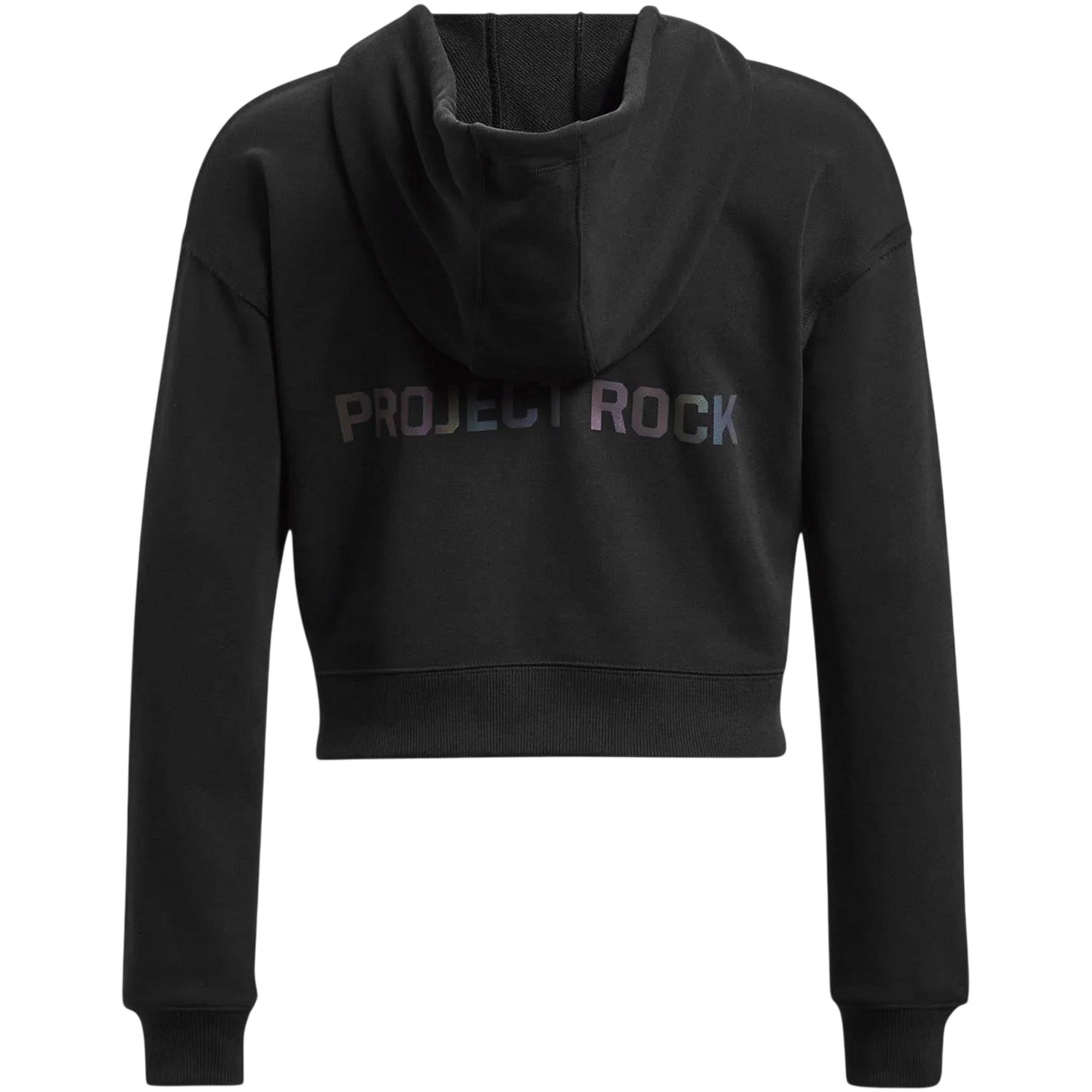 Black - Back - Under Armour Womens-Ladies Terry Full Zip Hoodie