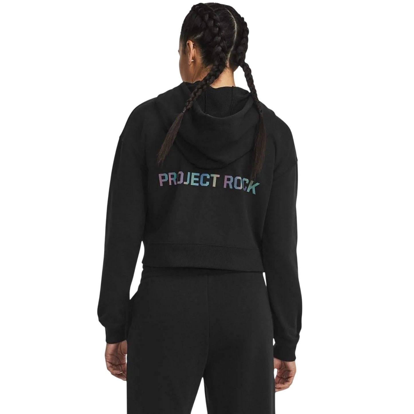 Black - Lifestyle - Under Armour Womens-Ladies Terry Full Zip Hoodie