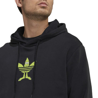 Black - Side - Adidas Unisex Adult Originals Graphic Print Long-Sleeved Hoodie