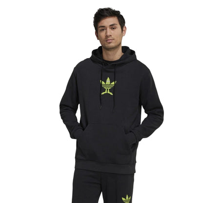 Black - Lifestyle - Adidas Unisex Adult Originals Graphic Print Long-Sleeved Hoodie