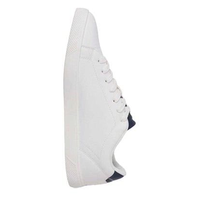 White-Navy - Lifestyle - Jack And Jones Mens Bosley Canvas Trainers