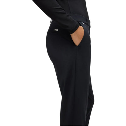 Black - Side - Boss Womens-Ladies Plain Straight Chinos