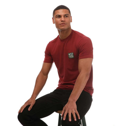 Burgundy - Pack Shot - Armani Mens Regular T-Shirt