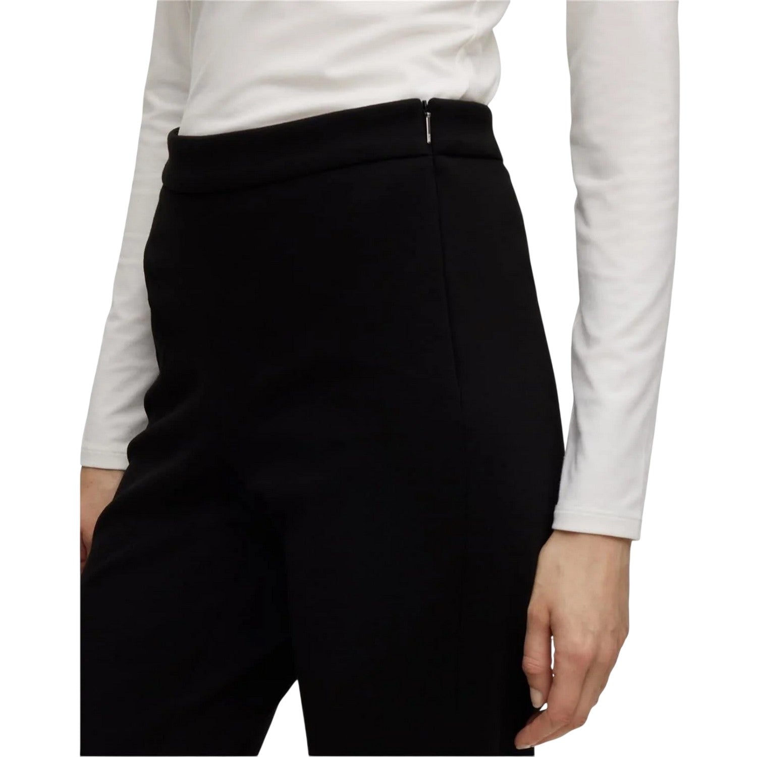Black - Side - Boss Womens-Ladies Trousers