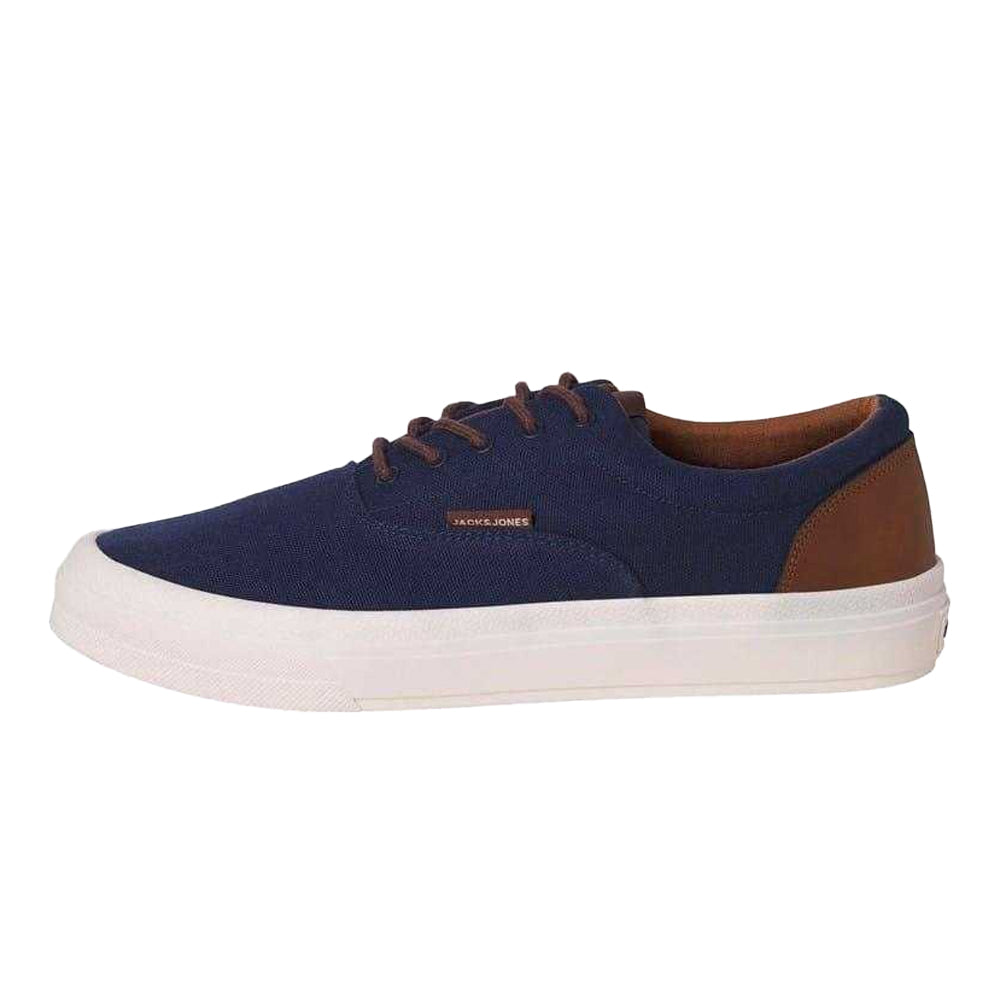 Navy Blazer - Back - Jack And Jones Mens Canvas Trainers