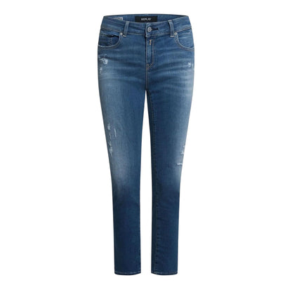 Blue - Front - Replay Womens-Ladies Slim Jeans