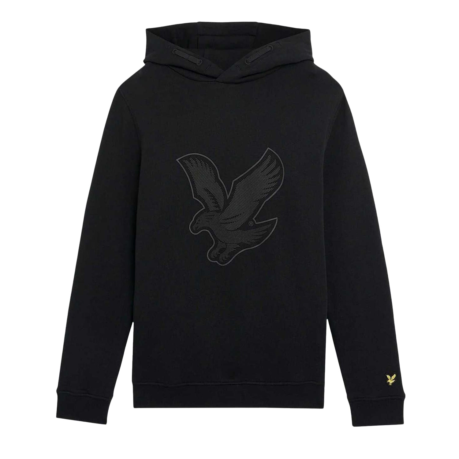 Black - Front - Lyle & Scott Childrens-Kids Logo Hoodie