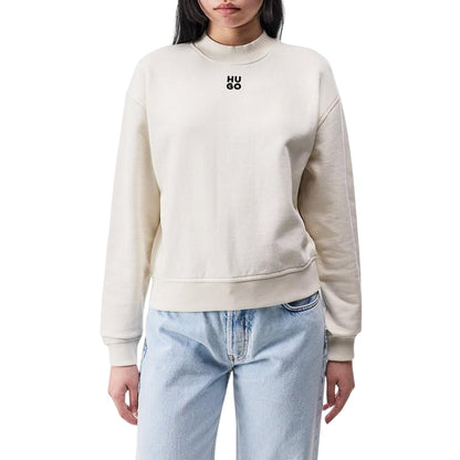 Off White - Side - Hugo Womens-Ladies Logo Hoodie