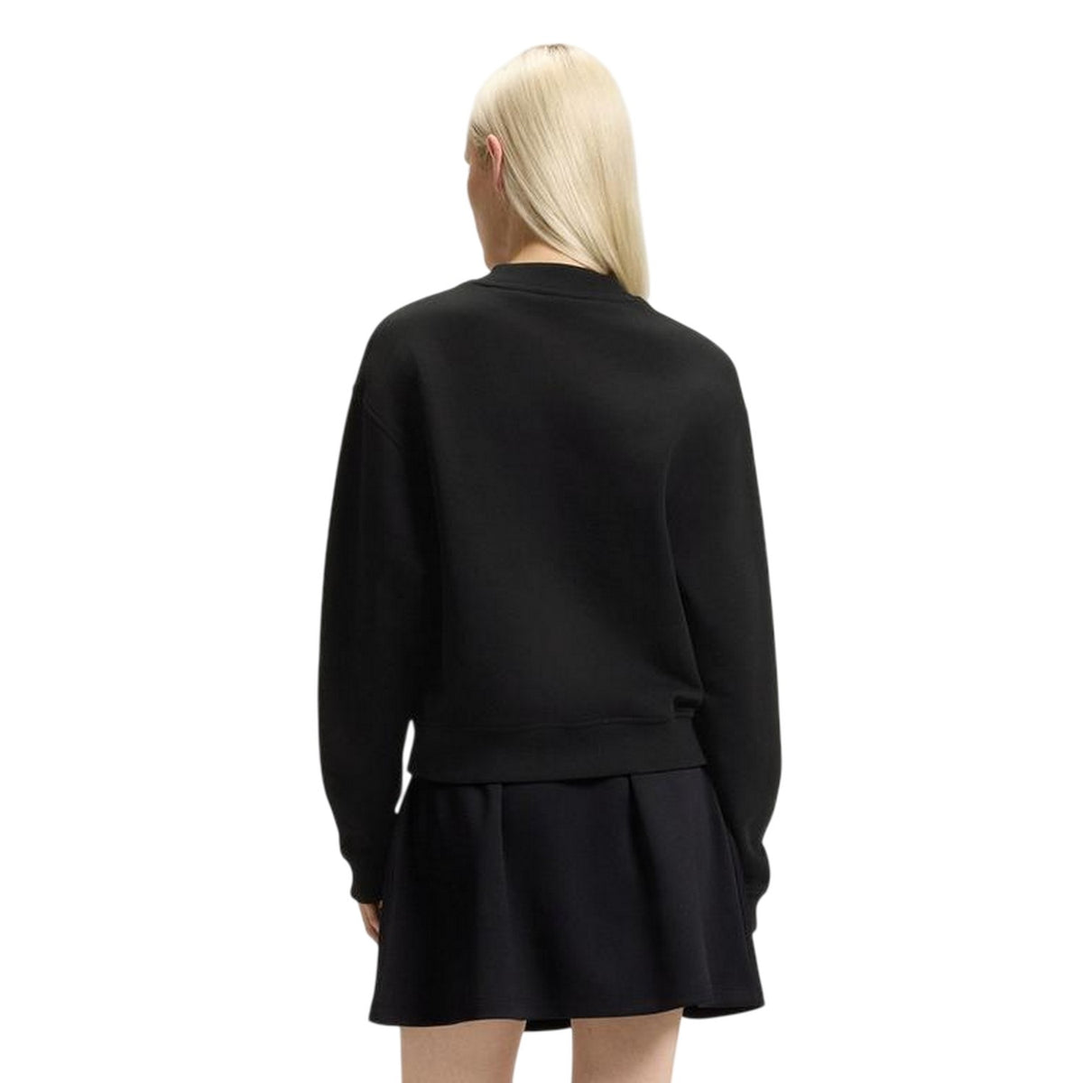 Black - Back - Hugo Womens-Ladies Logo Hoodie