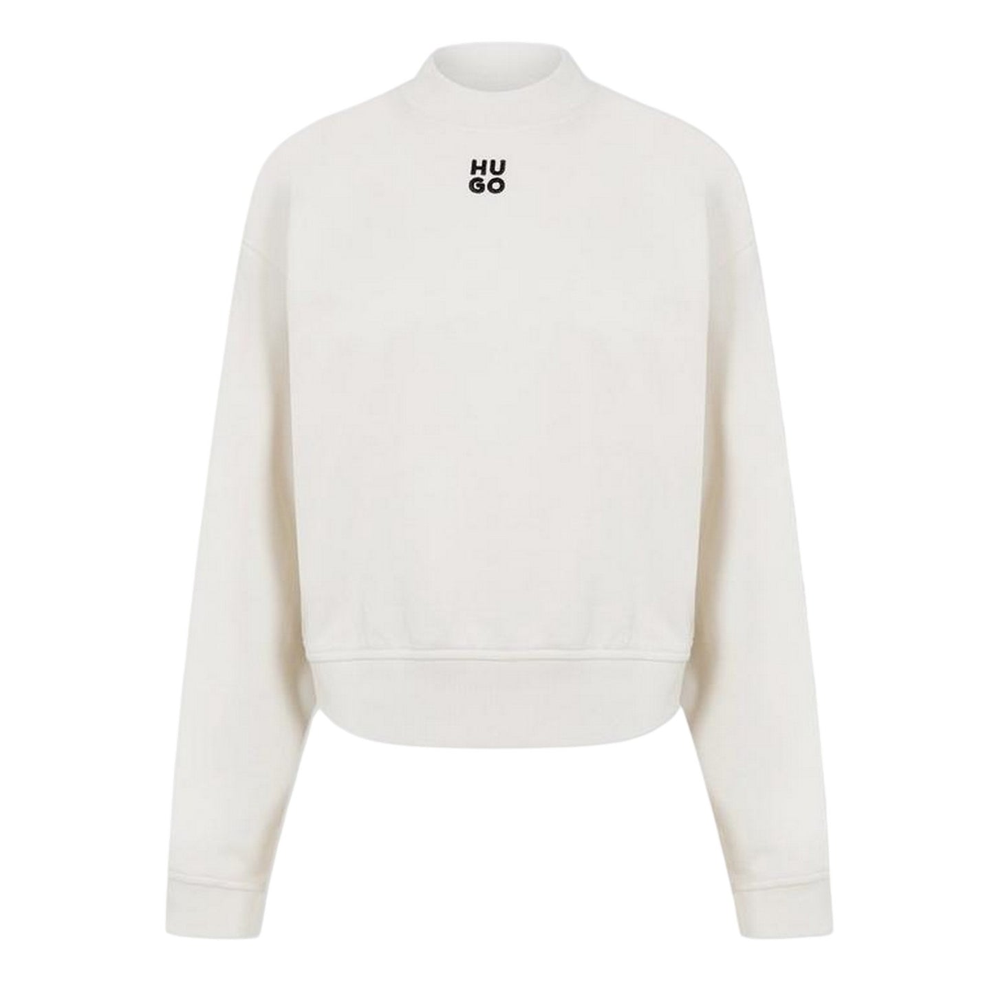 Off White - Front - Hugo Womens-Ladies Logo Hoodie