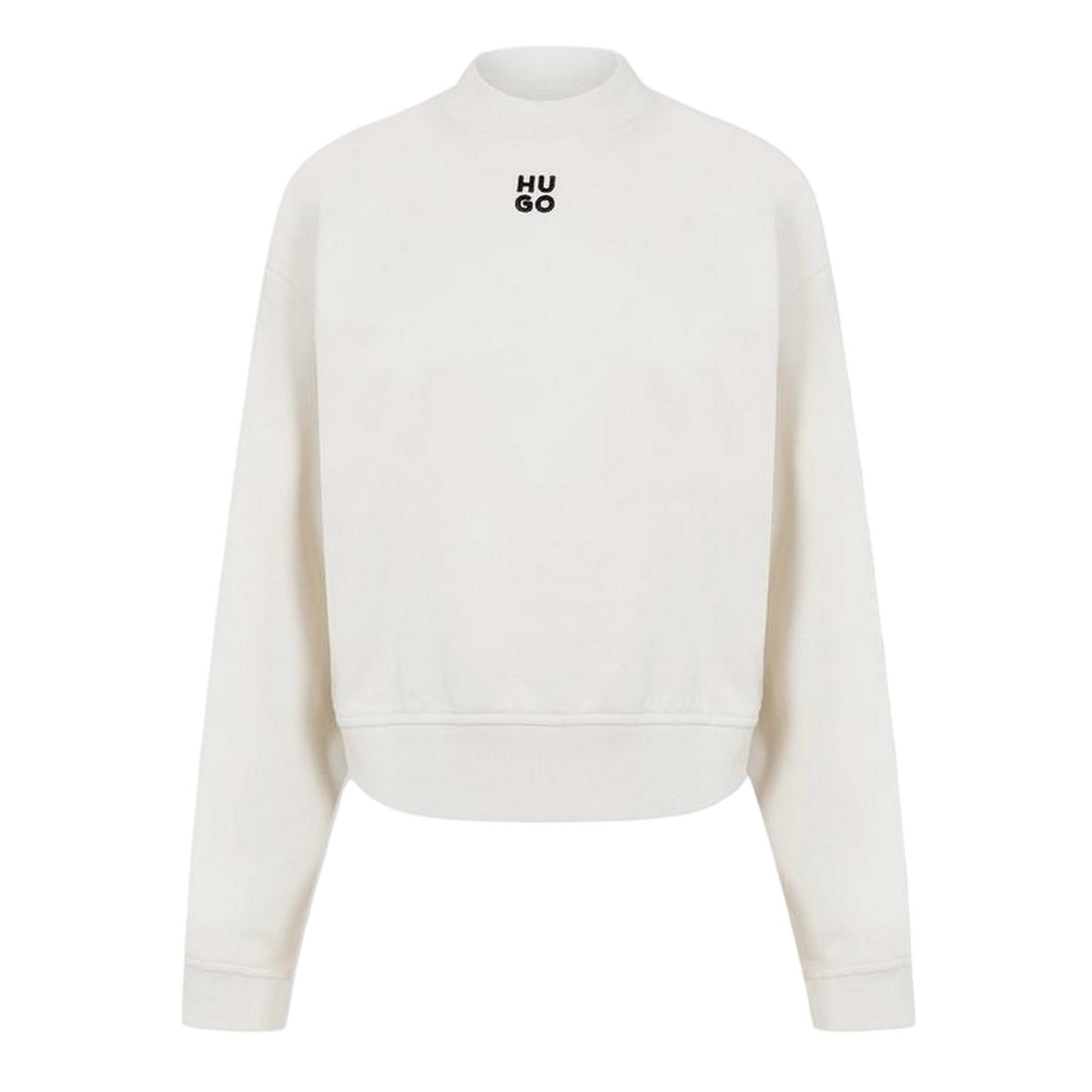 Off White - Front - Hugo Womens-Ladies Logo Hoodie