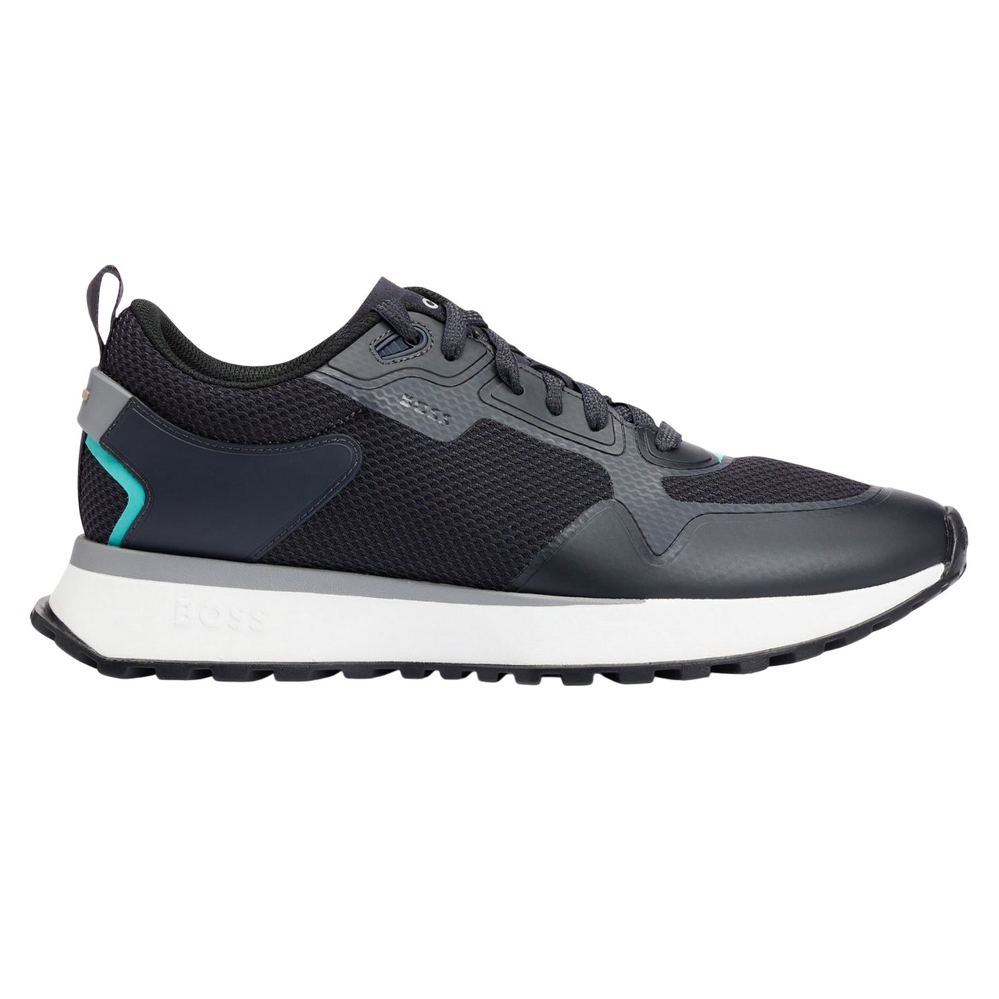 Dark Blue - Side - Boss Unisex Adult Jonah Running Trainers